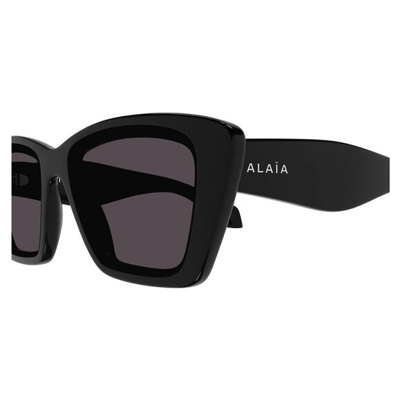 New ALAIA Black Cat Eye AA0070S 001 Sunglasses Women - Picture 3 of 4